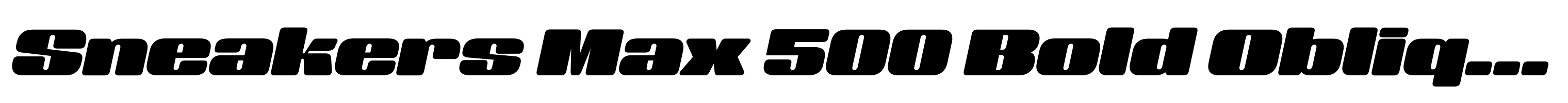 Sneakers Max 500 Bold Oblique